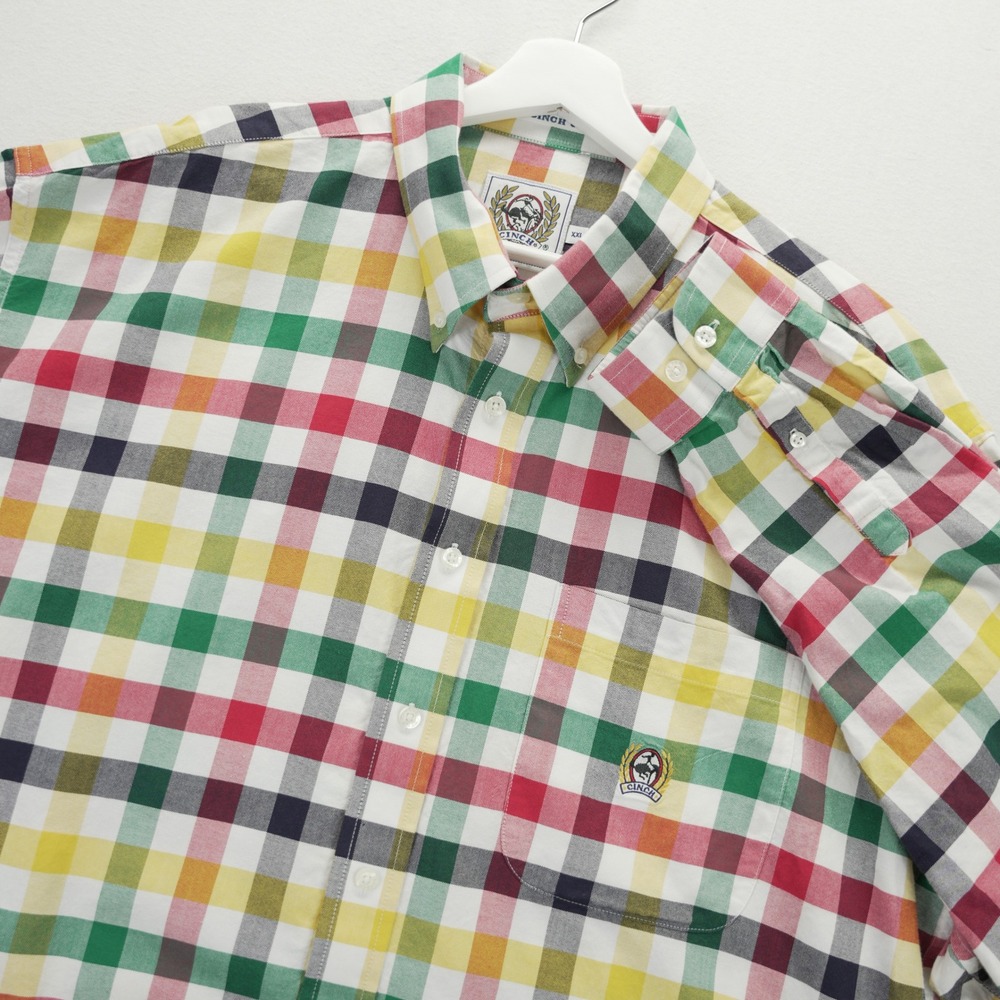 Cinch Mens XXL Long Sleeve Button Down Plaid Western Shirt Multicolor M106891‎
